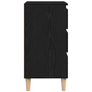 Servírovací skříň Černý dub 60 x 35 x 70 cm kompozitní dřevo - obrázek 7