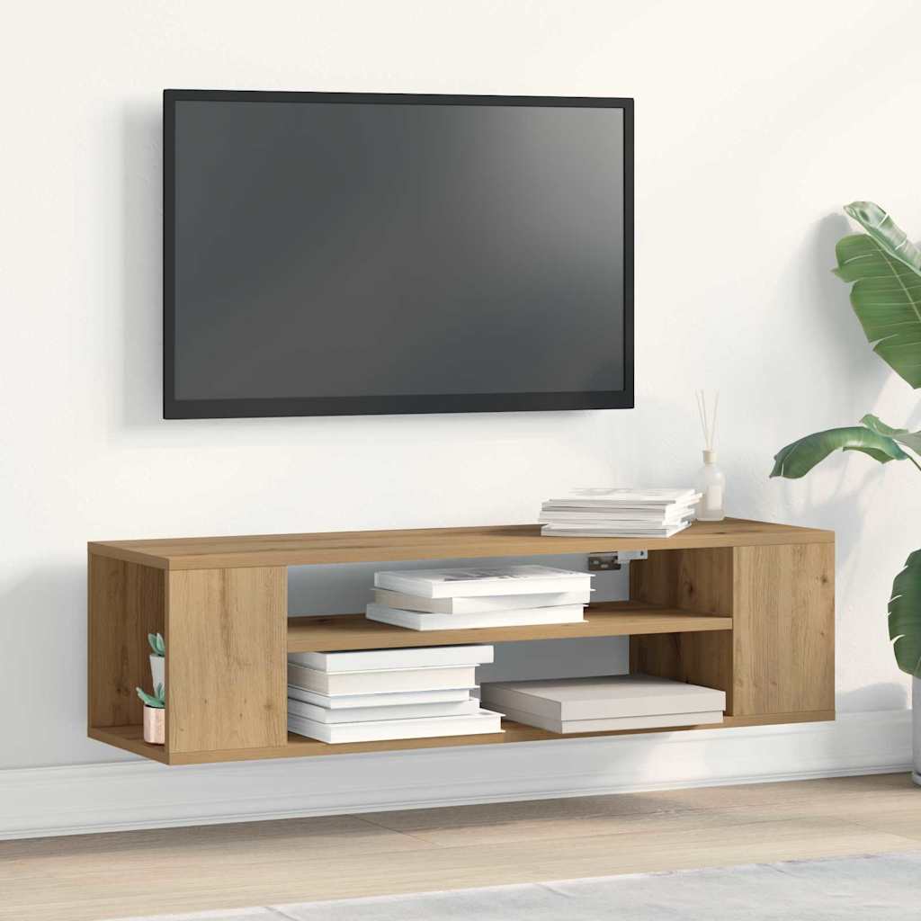 TV-Wandschrank Artisan Eiche 100x30x26,5 cm Holzwerkstoff