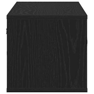 Nástěnná polička Černý dub 102 x 30 x 29 cm kompozitní dřevo - obrázek 8