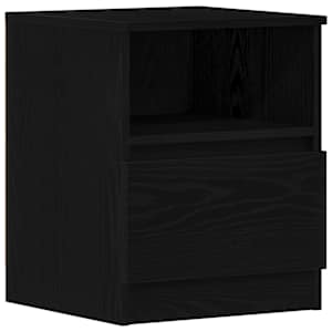 Noční skříňka 2 pcs Černý dub 40 x 40 x 50 cm kompozitní dřevo - obrázek 2