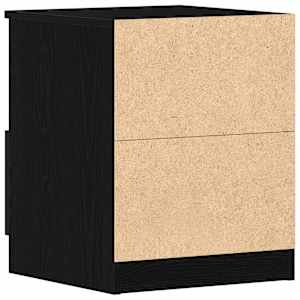 Noční skříňka 2 pcs Černý dub 40 x 40 x 50 cm kompozitní dřevo - obrázek 7