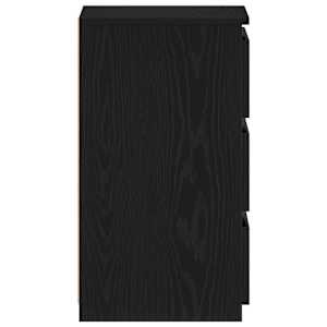 Noční skříňka 2 ks Černý dub 40 x 35 x 62,5 cm Kompozitní dřevo - obrázek 8