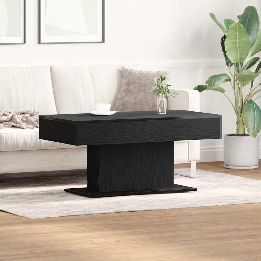 Масичка за кафе vidaXL Черен дъб 96x50x45 см Инженерна дървесина