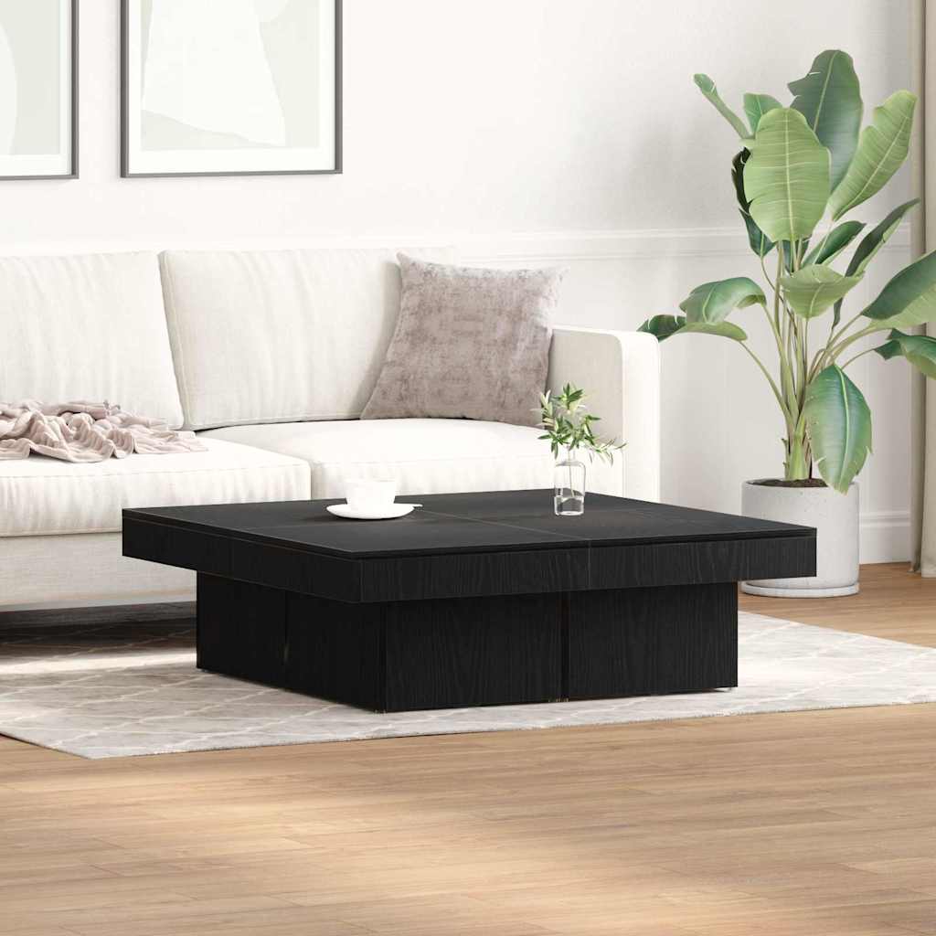 Кафе маса Черен дъб 90x90x28 см