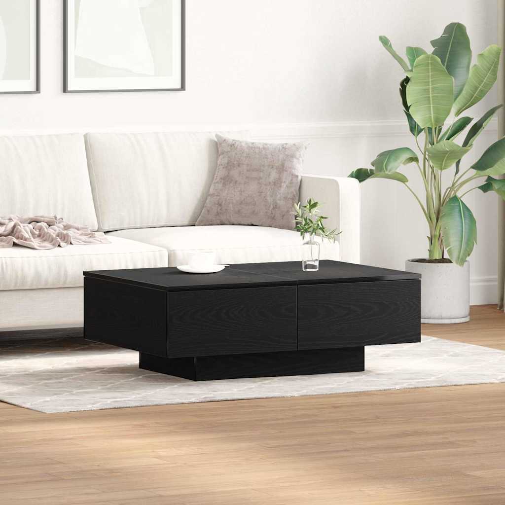 Масичка за кафе vidaXL Черен дъб 90x60x31 см, Инженерна дървесина