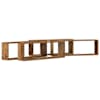 vidaXL Seinakarbid 4 tk Vana puit 80 x 15 x 26 cm Tehispuit