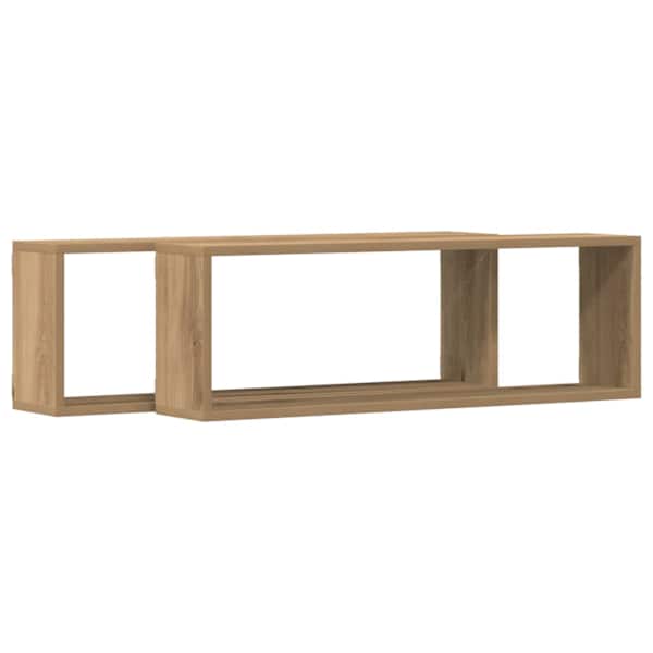 vidaXL Seinakarbid 2 tk Artisani tamme 80 x 15 x 26 cm Tehispuit