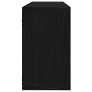 Nástěnné poličky s policí 2 pcs Černý dub 80 x 15 x 26 cm - obrázek 8