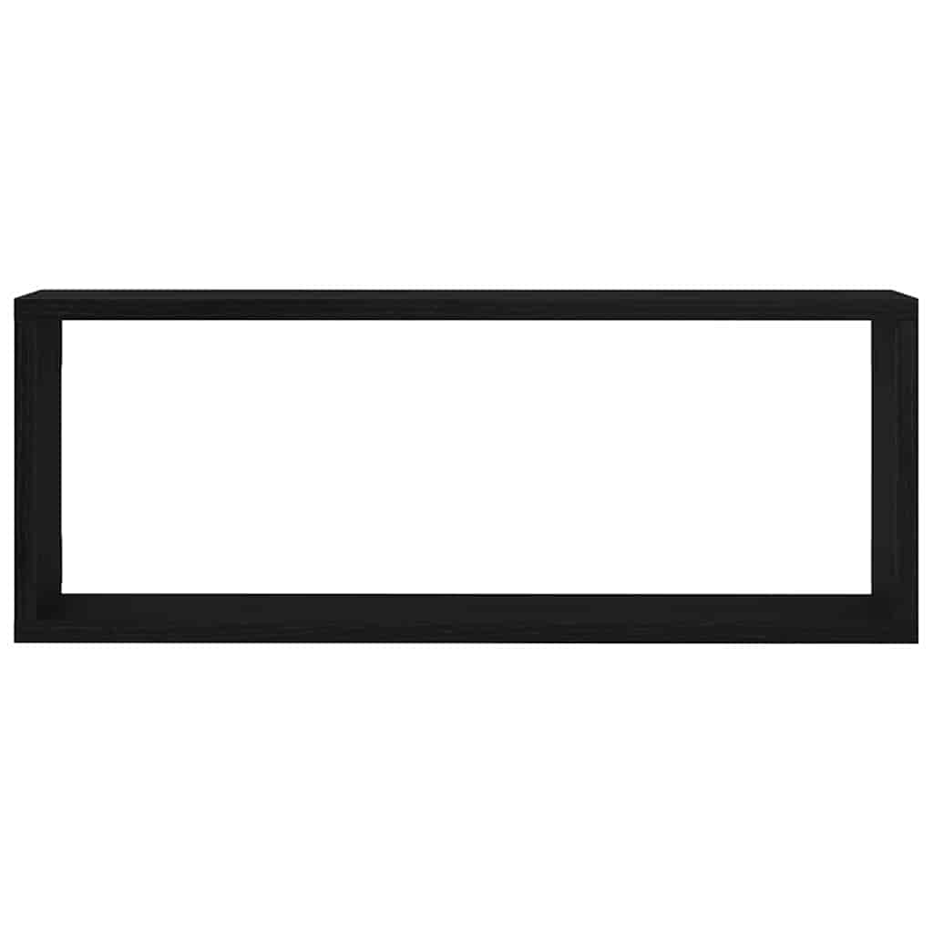 Væghylder Sæt af 4 - Sort Eg - 60x15x23 cm - Lavet af Ingeniørtræ 7 8721158770455 wbg fr en hd 1