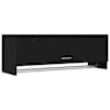 vidaXL Garderoobikapp Must tamm 100 x 32,5 x 35 cm Tehispuit