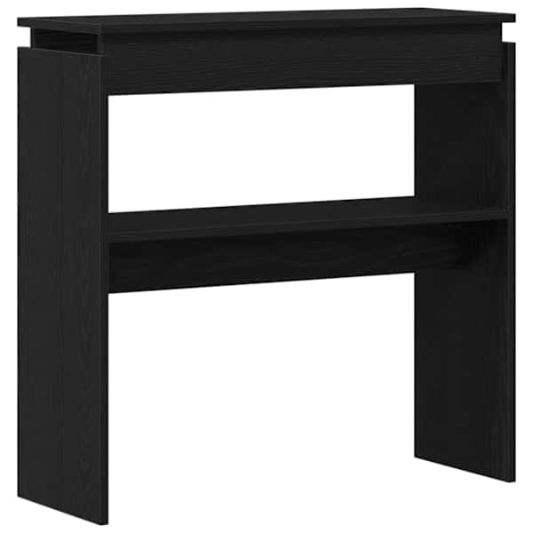 vidaXL Konsoollaud Must tamm 80 x 30 x 80 cm Tehispuit