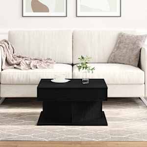 Klubska miza Črna Orehovina 57 x 57 x 30 cm Konstruiran les