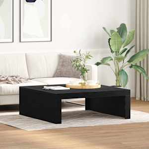 Konferenční stolek Černý dub 100 x 100 x 35 cm kompozitní dřevo - obrázek 1