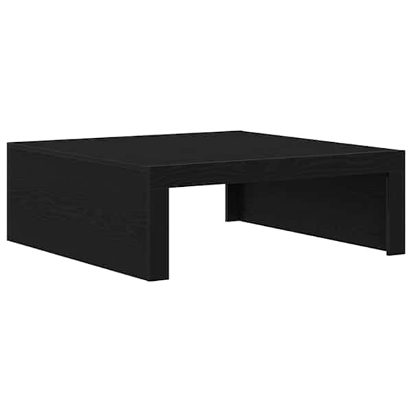 vidaXL Kohvilaud Must tamm 100 x 100 x 35 cm Tehispuit