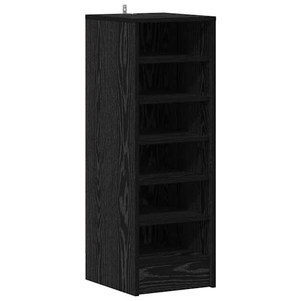 vidaXL Kinga kapp 32 x 35 x 90 cm Tehispuit Must tamm