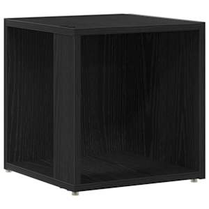 vidaXL Nurgariiulid 33 x 33 x 34,5 cm Tehispuit Must tamm