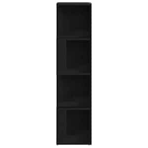 Rohové police Černý dub 33 x 33 x 132 cm kompozitní dřevo - obrázek 5