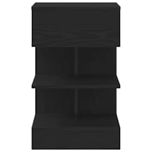 Noční skříňka 2 pcs Černý dub 40 x 35 x 65 cm kompozitní dřevo - obrázek 7
