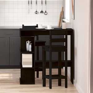 Barový stůl Černý dub 100 x 48 x 101,5 cm kompozitní dřevo - obrázek 1