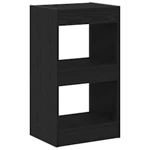 vidaXL Raamaturiiul 2 tasandit 40 x 30 x 71,5 cm Tehispuit Must tamm