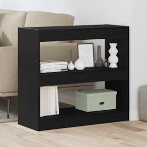 Knihovna 2 pcs Černý dub 80 x 30 x 72 cm kompozitní dřevo - obrázek 1