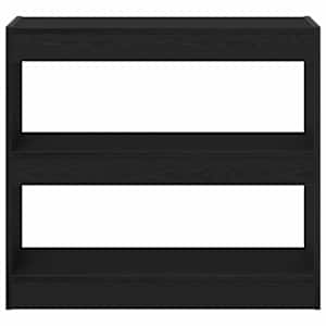 Knihovna 2 pcs Černý dub 80 x 30 x 72 cm kompozitní dřevo - obrázek 5