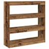 vidaXL Raamaturiiul 3 tasandit 100 x 30 x 103 cm Tehispuit Vana puit
