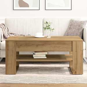 Konferenční stolek Artisanový dub 102 x 55 x 45 cm - obrázek 4
