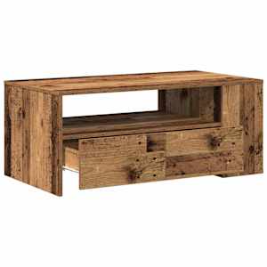 Konferenční stolek se zásuvkou Staré dřevo 102 x 55 x 43,5 cm - obrázek 5