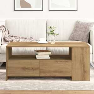 Konferenční stolek Artisanový dub 102 x 55 x 43,5 cm - obrázek 4