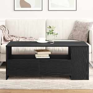 Konferenční stolek se zásuvkou Černý dub 102 x 55 x 43,5 cm - obrázek 4