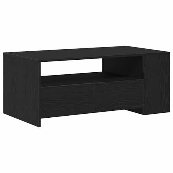 vidaXL Kohvilaud Must tamm 102 x 55 x 43,5 cm Tehispuit