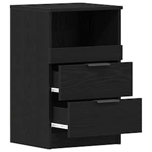 Noční skříňka 2 pcs Černý dub 40 x 35 x 65 cm kompozitní dřevo - obrázek 5
