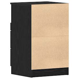 Noční skříňka 2 pcs Černý dub 40 x 35 x 65 cm kompozitní dřevo - obrázek 6