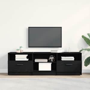 TV omarica Črna Orehovina 150 x 33,5 x 45 cm Konstruiran les