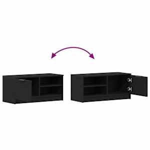 Televizní skříň 2 pcs Černý dub 80 x 35 x 36,5 cm - obrázek 11