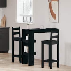 Závěsný Barový Stůl s policí Černý dub 102 x 45 x 103,5 cm - obrázek 1