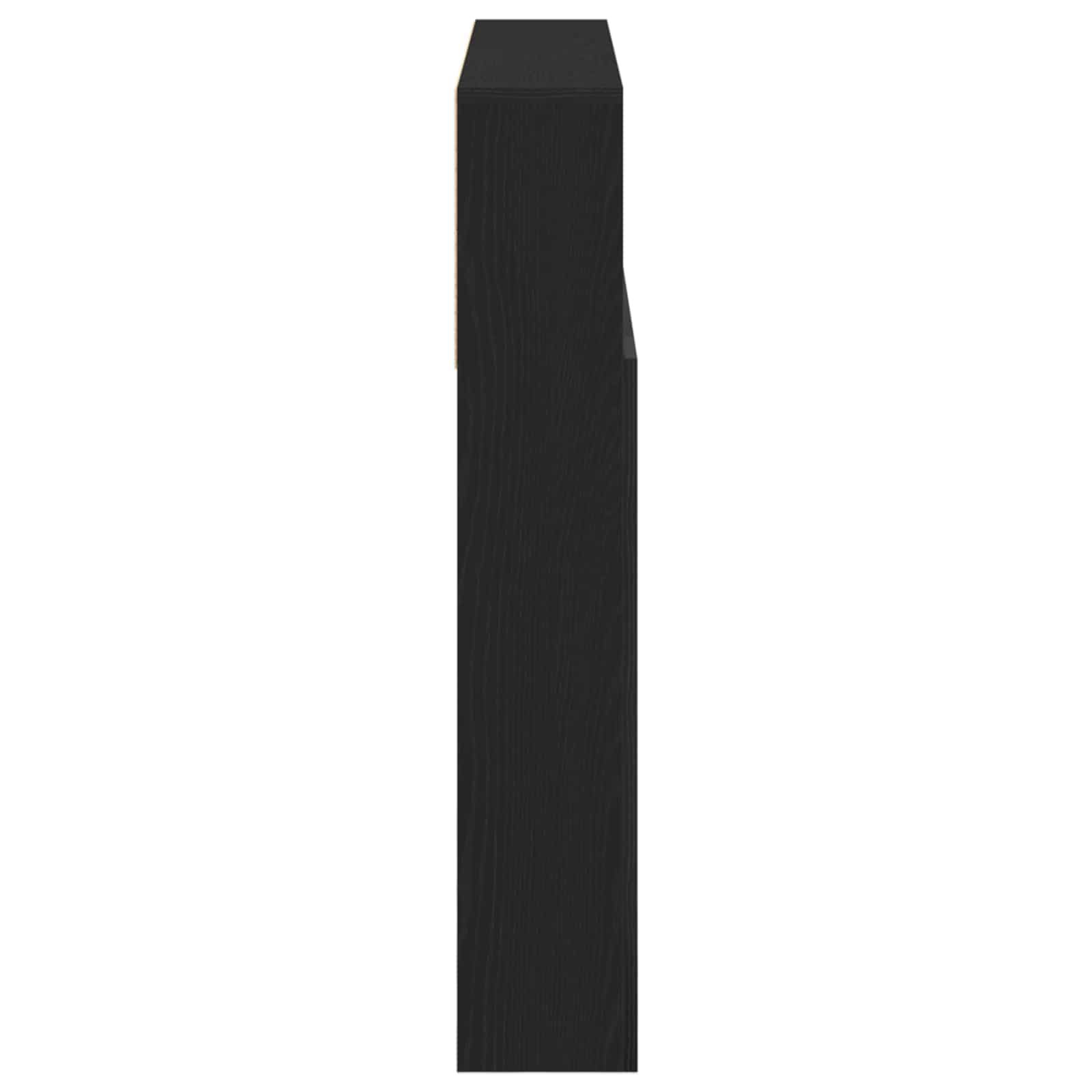 Čelo postele se skříňkou s policí Černý dub 180 x 19 x 103,5 cm - obrázek 6