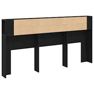 Čelo postele se skříňkou s čelo Černý dub 200 x 18,5 x 102,5 cm - obrázek 7