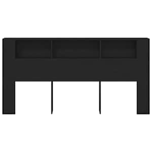 Čelo postele se skříňkou s čelo Černý dub 200 x 18,5 x 102,5 cm - obrázek 5