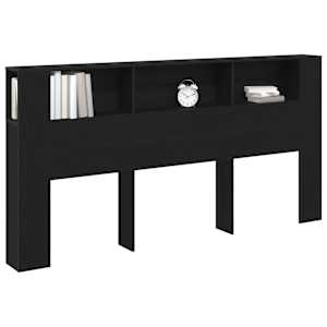 Čelo postele se skříňkou s čelo Černý dub 200 x 18,5 x 102,5 cm - obrázek 3