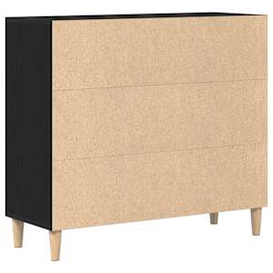 Servírovací skříň Černý dub 90 x 34 x 80 cm kompozitní dřevo - obrázek 6