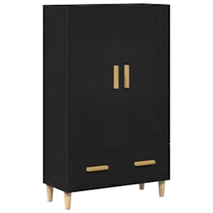 Vysoký bufet Černý dub 70 x 31 x 115 cm kompozitní dřevo - obrázek 2
