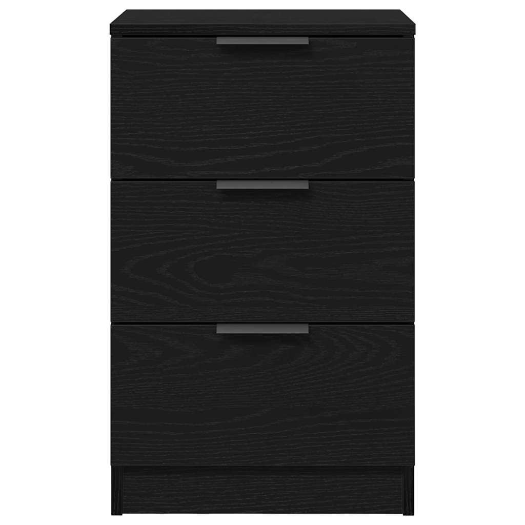 Черно Дървено Нощно Шкафче - 40x65x65 см - Image 4