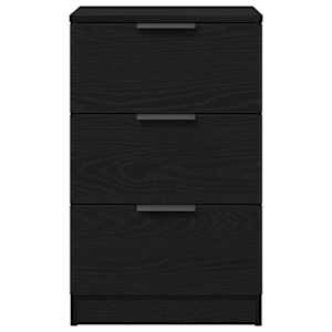 Noční skříňka 2 pcs Černý dub 40 x 65 x 65 cm kompozitní dřevo - obrázek 7