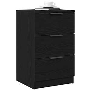 Noční skříňka 2 pcs Černý dub 40 x 65 x 65 cm kompozitní dřevo - obrázek 3