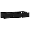 vidaXL Seinekapp sahtliga Must tamm 102 x 30 x 20 cm Tehispuit