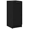 vidaXL Kinga kapp riiuliga Must tamm 29,5 x 35 x 70 cm Tehispuit