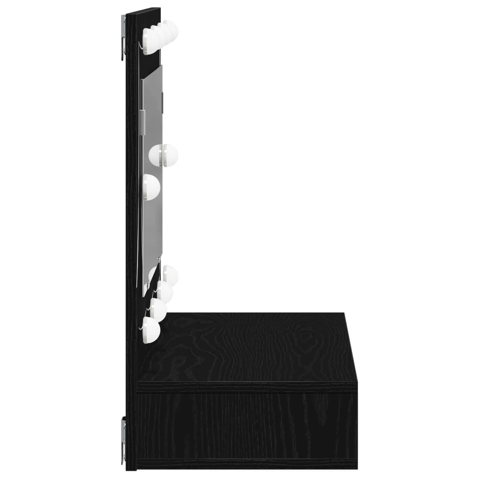 Zrcadlová skříň Černý dub 90 x 31,5 x 62 cm kompozitní dřevo - obrázek 7