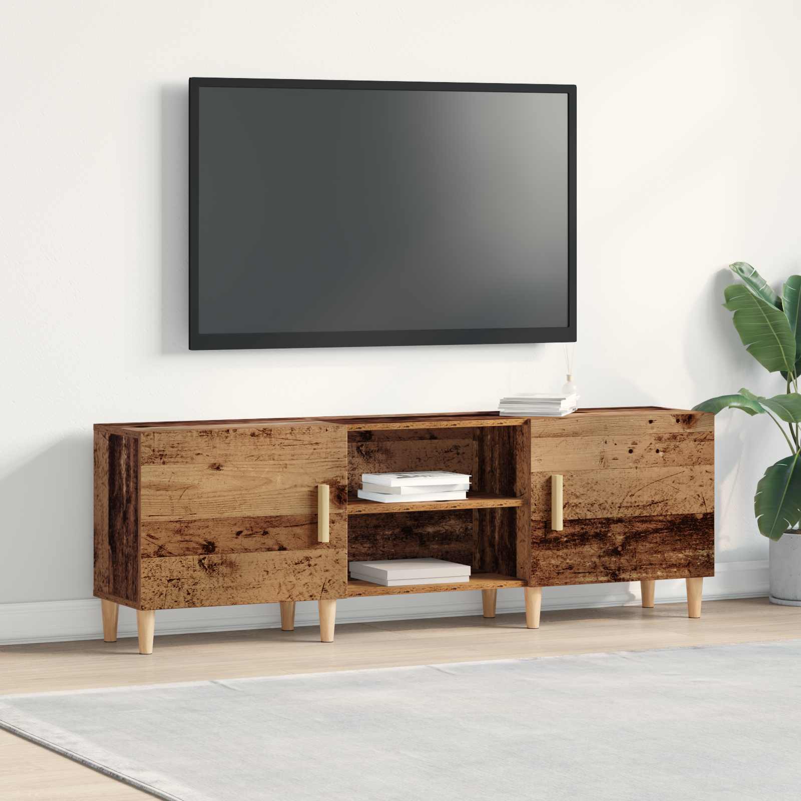 Televizní skříň Staré dřevo 150 x 30 x 50 cm kompozitní dřevo